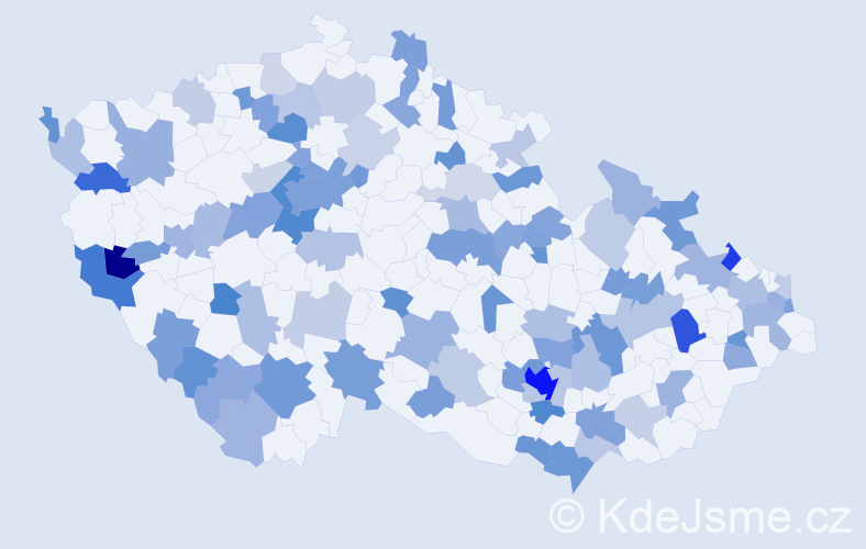 Jméno: 'Tim', počet výskytů 180 v celé ČR