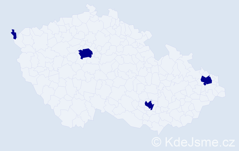 Jméno: 'Khanh Hung', počet výskytů 4 v celé ČR