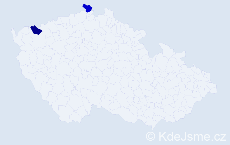 Jméno: 'Andreas Daniel', počet výskytů 2 v celé ČR