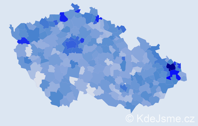 Jméno: 'Patricie', počet výskytů 3477 v celé ČR