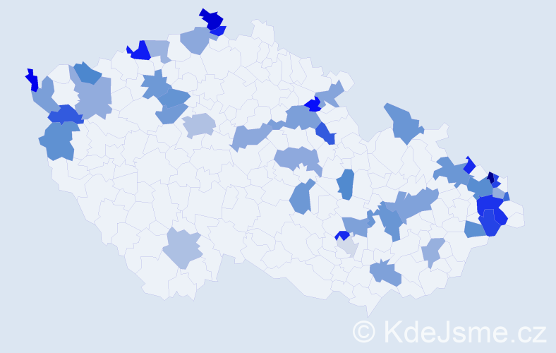 Jméno: 'Iréna', počet výskytů 64 v celé ČR