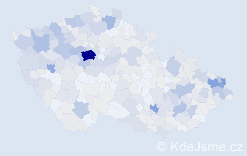 Jméno: 'Evženie', počet výskytů 1063 v celé ČR