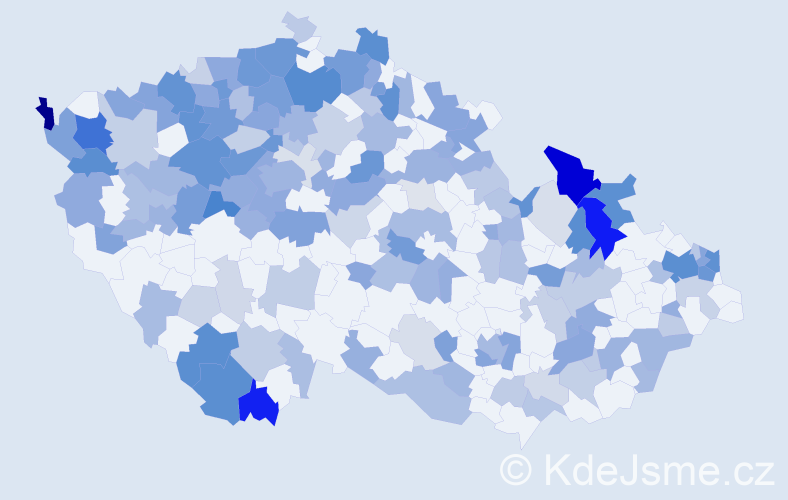 Jméno: 'Etela', počet výskytů 397 v celé ČR