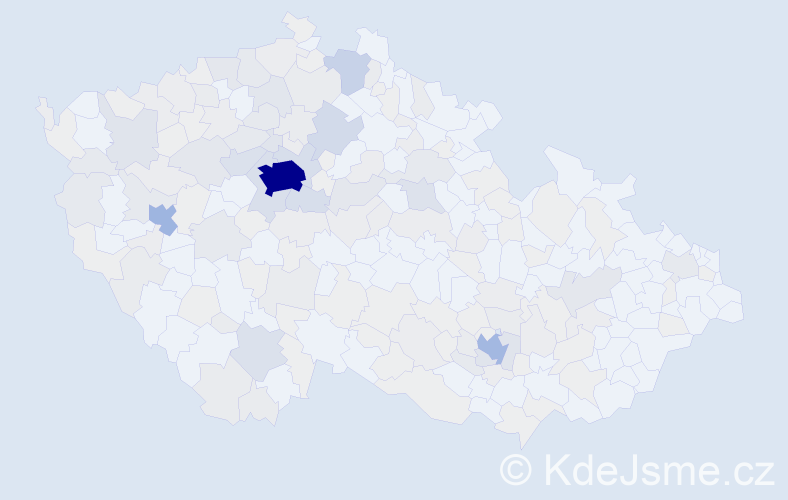 Jméno: 'Larysa', počet výskytů 586 v celé ČR