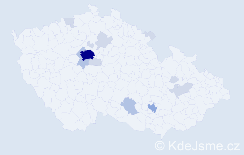 Jméno: 'Lazar', počet výskytů 30 v celé ČR