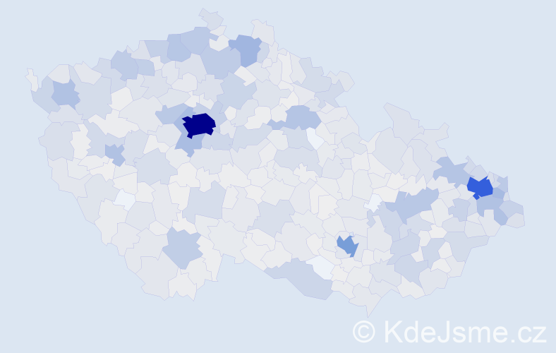 Jméno: 'Kristián', počet výskytů 2672 v celé ČR