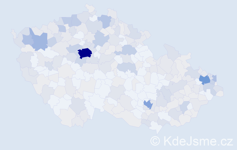 Jméno: 'Valeria', počet výskytů 598 v celé ČR