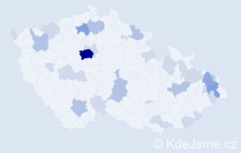 Jméno: 'Kajetán', počet výskytů 71 v celé ČR