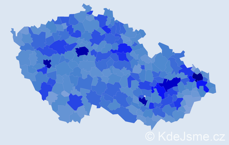 Jméno: 'Libuše', počet výskytů 46242 v celé ČR