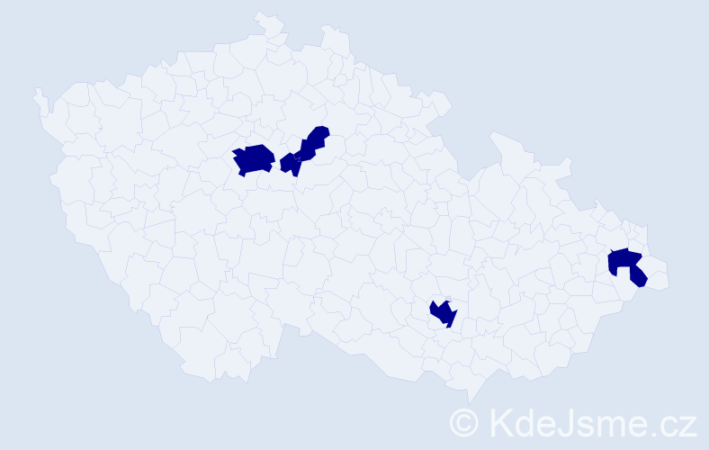 Jméno: 'Duc Minh', počet výskytů 5 v celé ČR