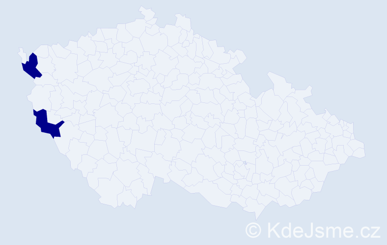 Jméno: 'Thi Ngo', počet výskytů 2 v celé ČR