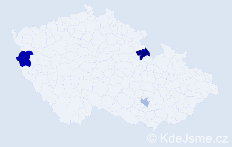 Jméno: 'Felix Jan', počet výskytů 3 v celé ČR