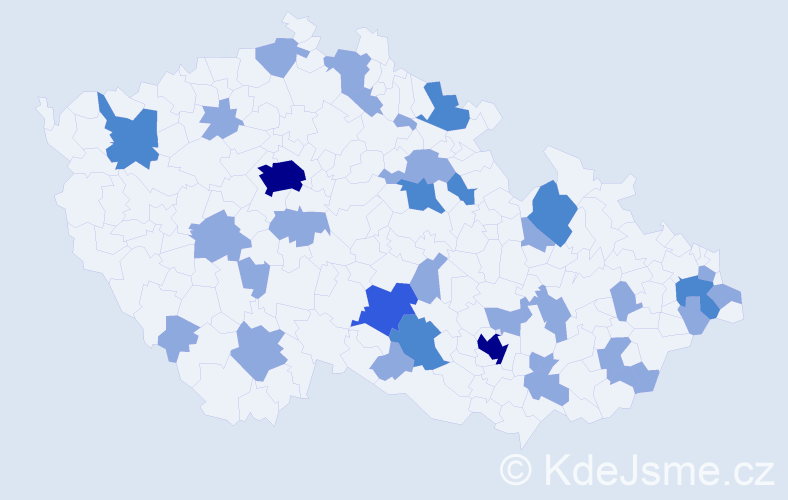 Jméno: 'Lubomil', počet výskytů 52 v celé ČR
