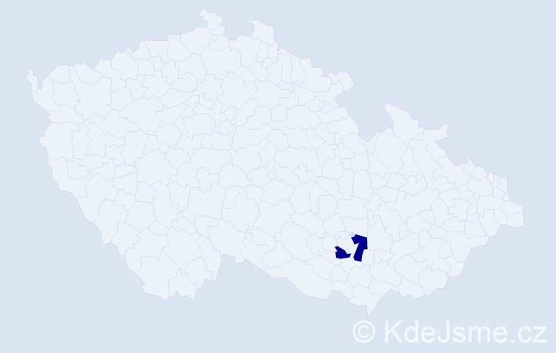 Jméno: 'Jenofa', počet výskytů 1 v celé ČR