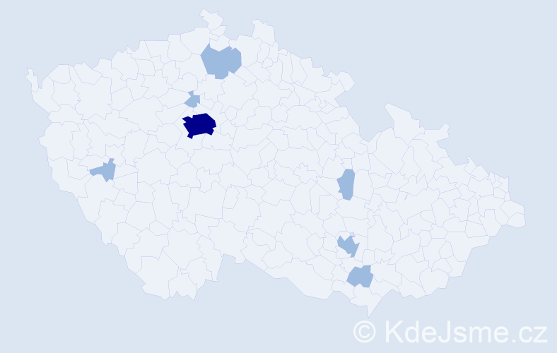 Jméno: 'Suzanna', počet výskytů 10 v celé ČR