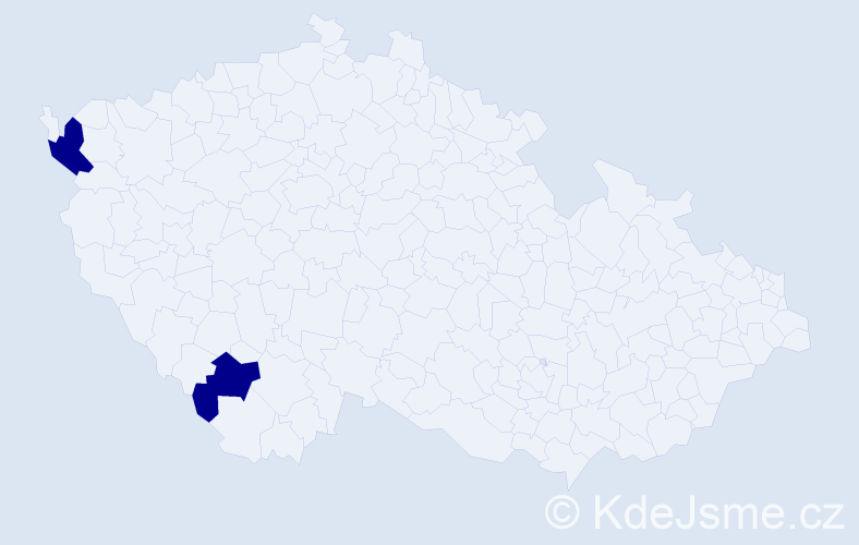Jméno: 'Dinh Tuan', počet výskytů 2 v celé ČR