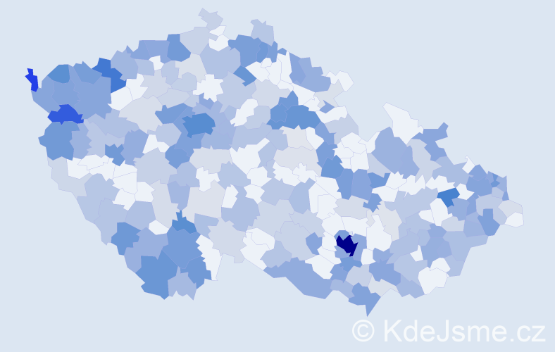 Jméno: 'Patrick', počet výskytů 565 v celé ČR