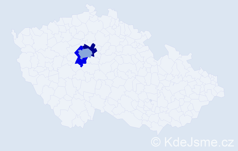 Jméno: 'Nodar', počet výskytů 4 v celé ČR