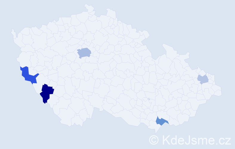 Jméno: 'Thu Hien', počet výskytů 8 v celé ČR