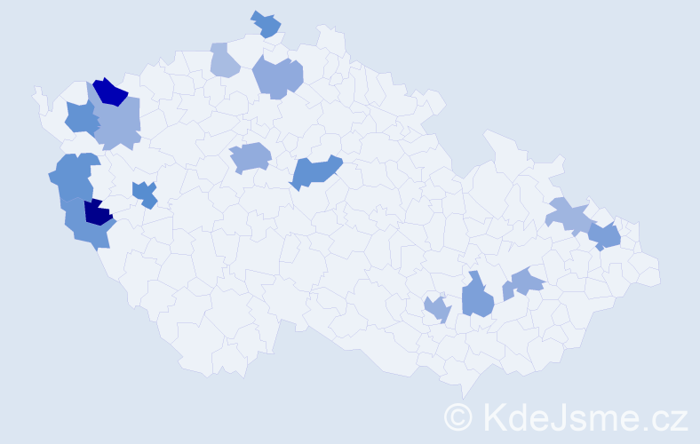 Jméno: 'Mai Anh', počet výskytů 36 v celé ČR