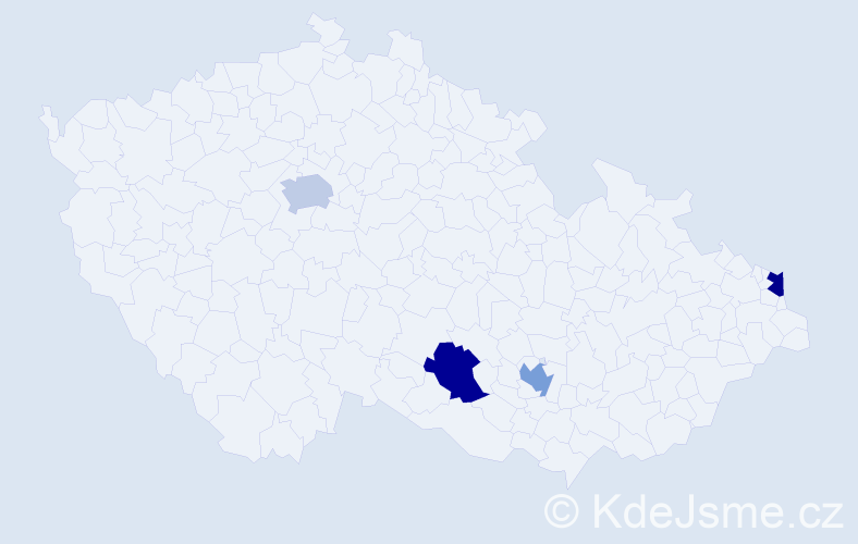 Jméno: 'Maribel', počet výskytů 4 v celé ČR