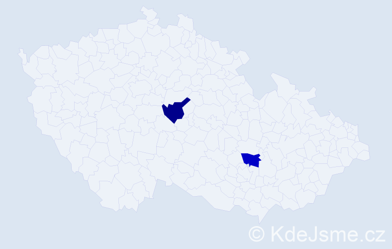 Jméno: 'Tumur-Ochir', počet výskytů 2 v celé ČR