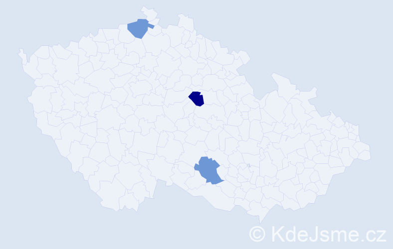 Jméno: 'Thi Que Anh', počet výskytů 3 v celé ČR