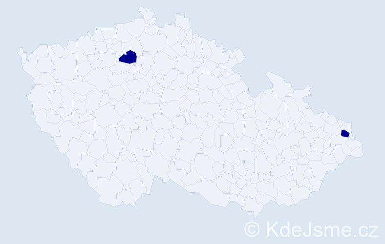 Jméno: 'Sophia Gabriella', počet výskytů 2 v celé ČR