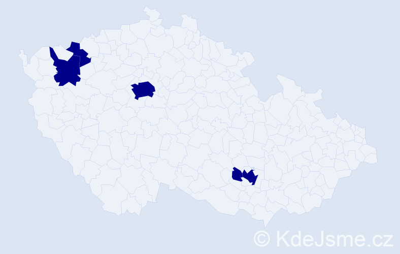 Jméno: 'Nicholas Michael', počet výskytů 5 v celé ČR