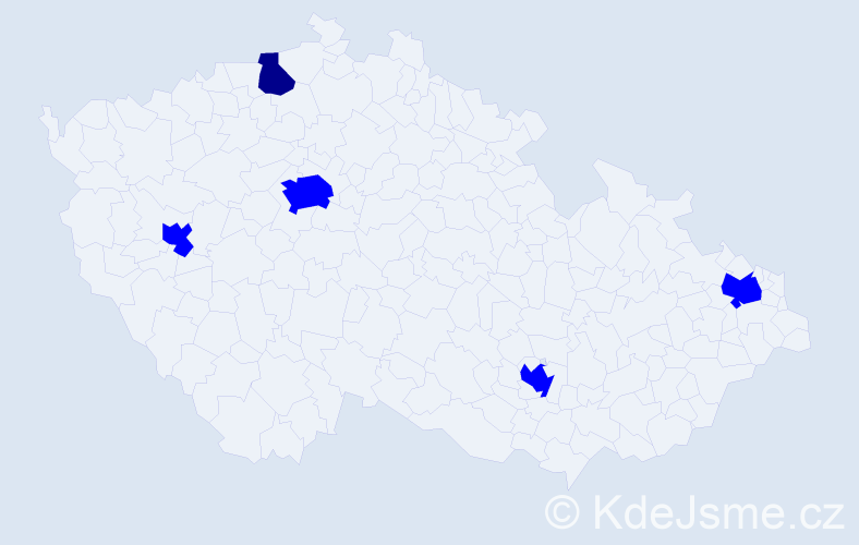 Jméno: 'Andor', počet výskytů 6 v celé ČR