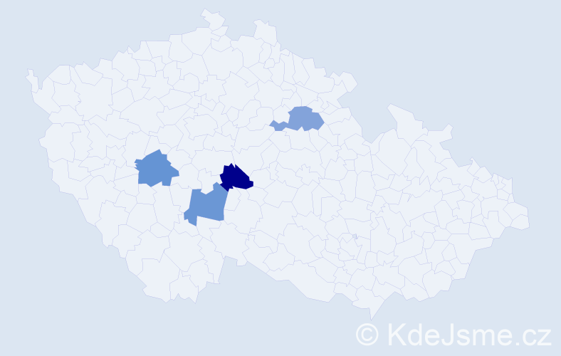 Jméno: 'Tsogzolmaa', počet výskytů 4 v celé ČR
