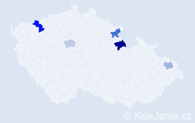 Jméno: 'Tobiáš Petr', počet výskytů 6 v celé ČR