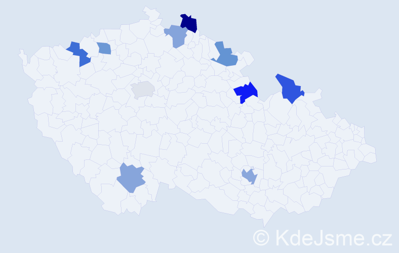 Jméno: 'Jituška', počet výskytů 11 v celé ČR