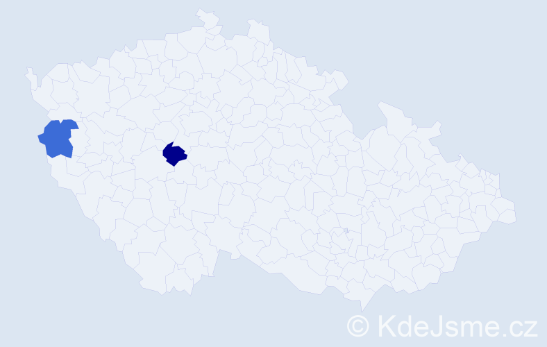 Jméno: 'Živka', počet výskytů 2 v celé ČR