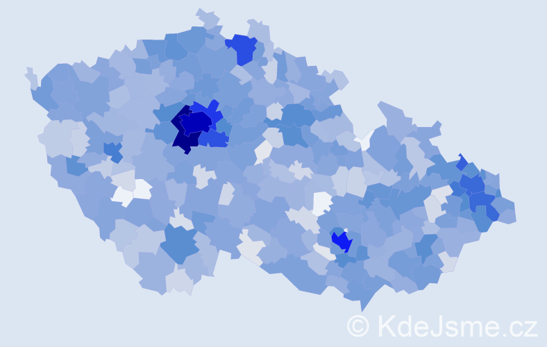 Jméno: 'Oliver', počet výskytů 4285 v celé ČR