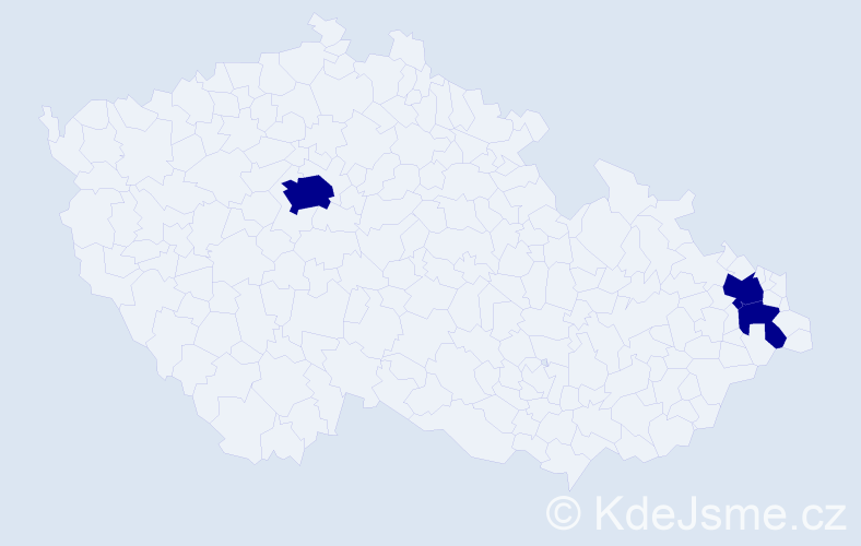 Jméno: 'Youngwoo', počet výskytů 3 v celé ČR