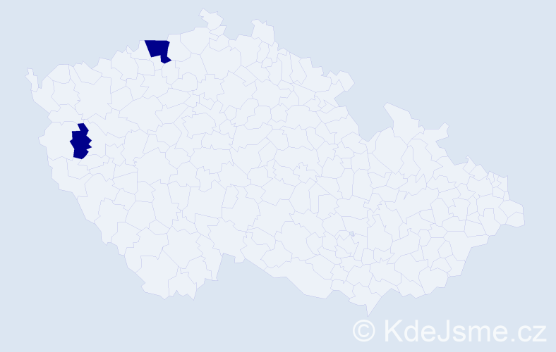Jméno: 'Kim Tu', počet výskytů 2 v celé ČR