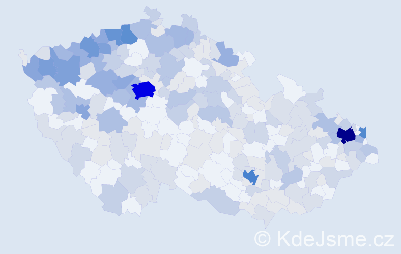 Jméno: 'Gizela', počet výskytů 633 v celé ČR