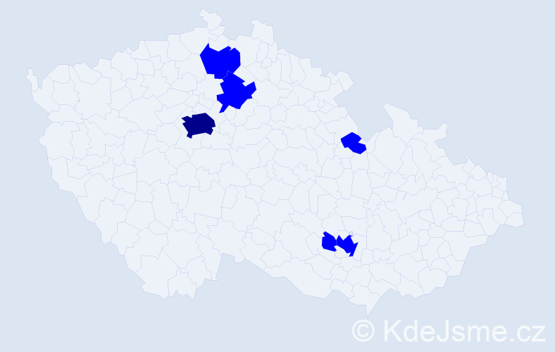 Jméno: 'Munkh Erdene', počet výskytů 7 v celé ČR