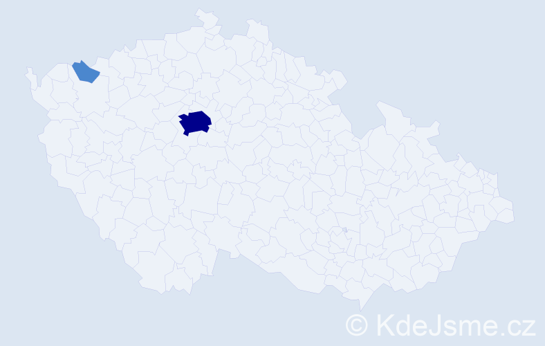 Jméno: 'Minh Ngoc', počet výskytů 4 v celé ČR