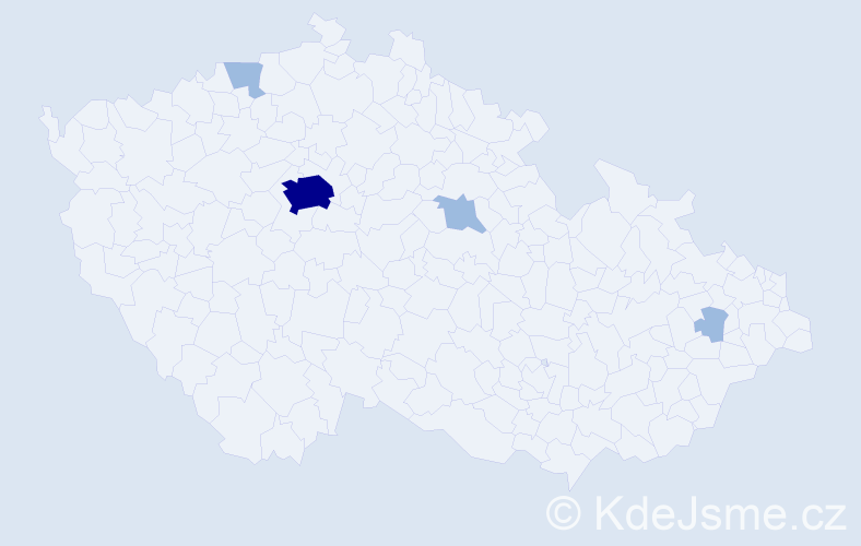 Jméno: 'Branimir', počet výskytů 7 v celé ČR