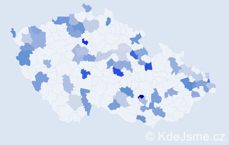 Jméno: 'Denny', počet výskytů 112 v celé ČR