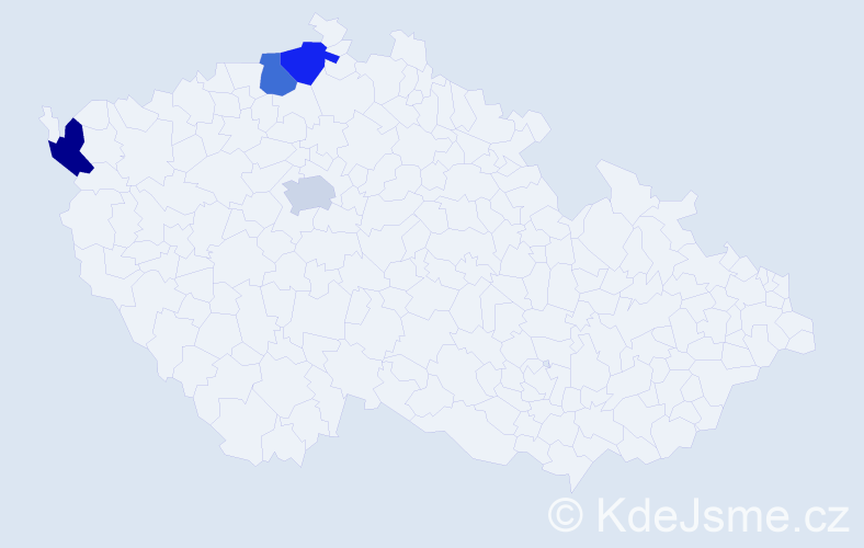 Jméno: 'Van Nga', počet výskytů 4 v celé ČR