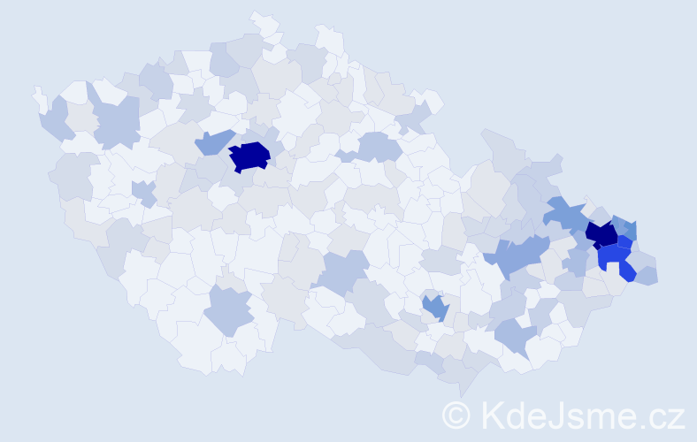 Jméno: 'Xenie', počet výskytů 377 v celé ČR