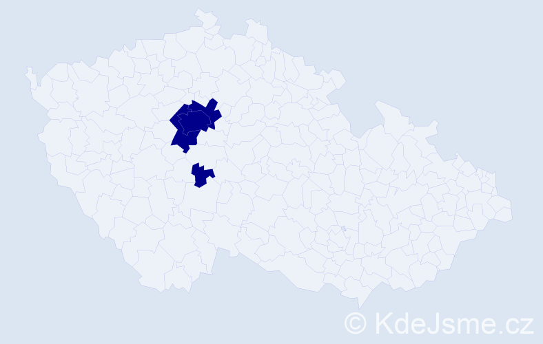 Jméno: 'Jan William', počet výskytů 4 v celé ČR