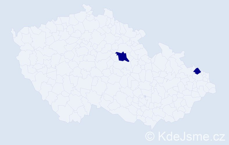 Jméno: 'Diethilda', počet výskytů 2 v celé ČR
