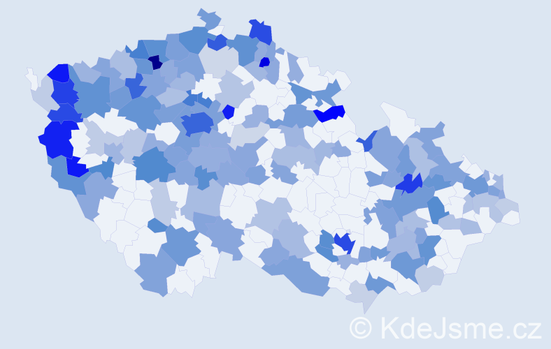 Jméno: 'Ljuba', počet výskytů 401 v celé ČR