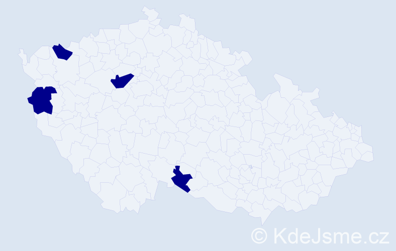 Jméno: 'Hoang Hieu', počet výskytů 4 v celé ČR