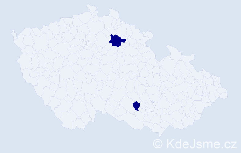 Jméno: 'Van Tieu', počet výskytů 2 v celé ČR