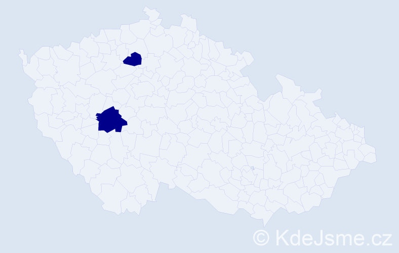 Jméno: 'Veronika Michaela', počet výskytů 2 v celé ČR